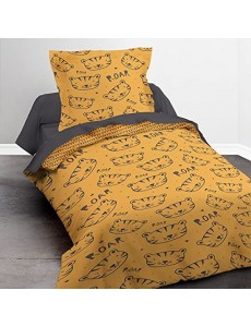 TODAY Parure de lit 1 Personne 140X200 Imprime Orange Enfant Kids First
