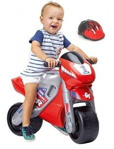 FEBER MotoFEBER Racing - Trotteur avec casque, pour enfants de 18 mois à 3 ans, Rouge (Famosa 800008171)