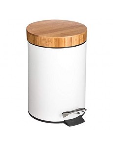 Five - Poubelle 3L métal/Bambou natureo