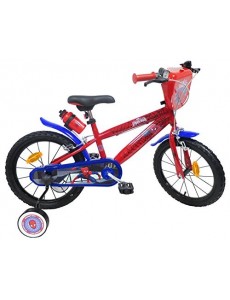 EDEN-BIKES VELO 16" GARCON LICENCE SPIDERMAN-2 FREINS Vélo enfants, Multicolore, 16''